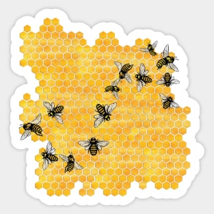 Scorpio Honeybees Sticker